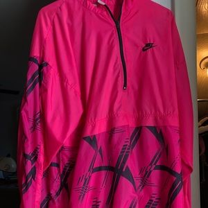 Hot pink nike windbreaker